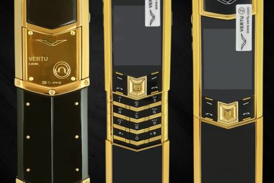 Vertu Signature K9 Nắp Trượt – Vàng Đen