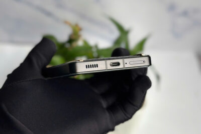 METAVERTU 2 Lưng Gold đính kim cá sấu đen