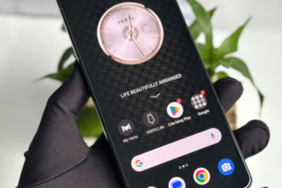 METAVERTU 2 Lưng Gold đính kim cá sấu đen