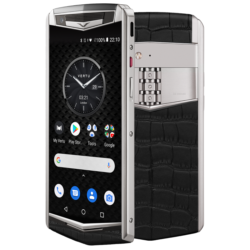 Vertu Aster P Baroque Titanium Matt Black Alligator 01 Phone