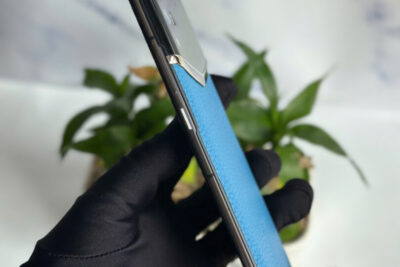 Điện Thoại IVertu 5G Da Bê Màu Xanh đẹp keng fullbox