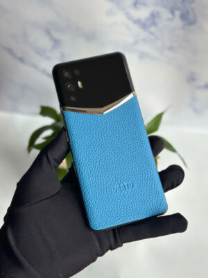 Điện Thoại IVertu 5G Da Bê Màu Xanh đẹp keng fullbox