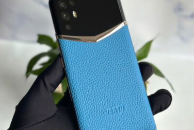 Điện Thoại IVertu 5G Da Bê Màu Xanh đẹp keng fullbox