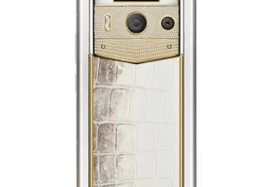 METAVERTU 2nd Generation Luxury Custom Made Gold Plain Weave with Diamond Himalaya Alligator White