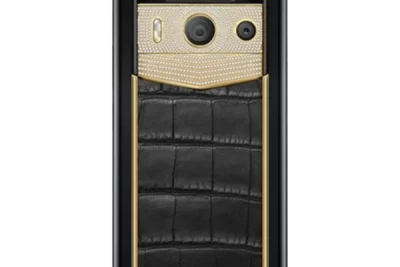 METAVERTU 2nd Generation Luxury Custom Made Gold Plain Weave with Diamond Alligator Black