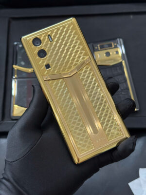 Điện Thoại Vertu Meta 1 Lưng Bọc vàng đường đua