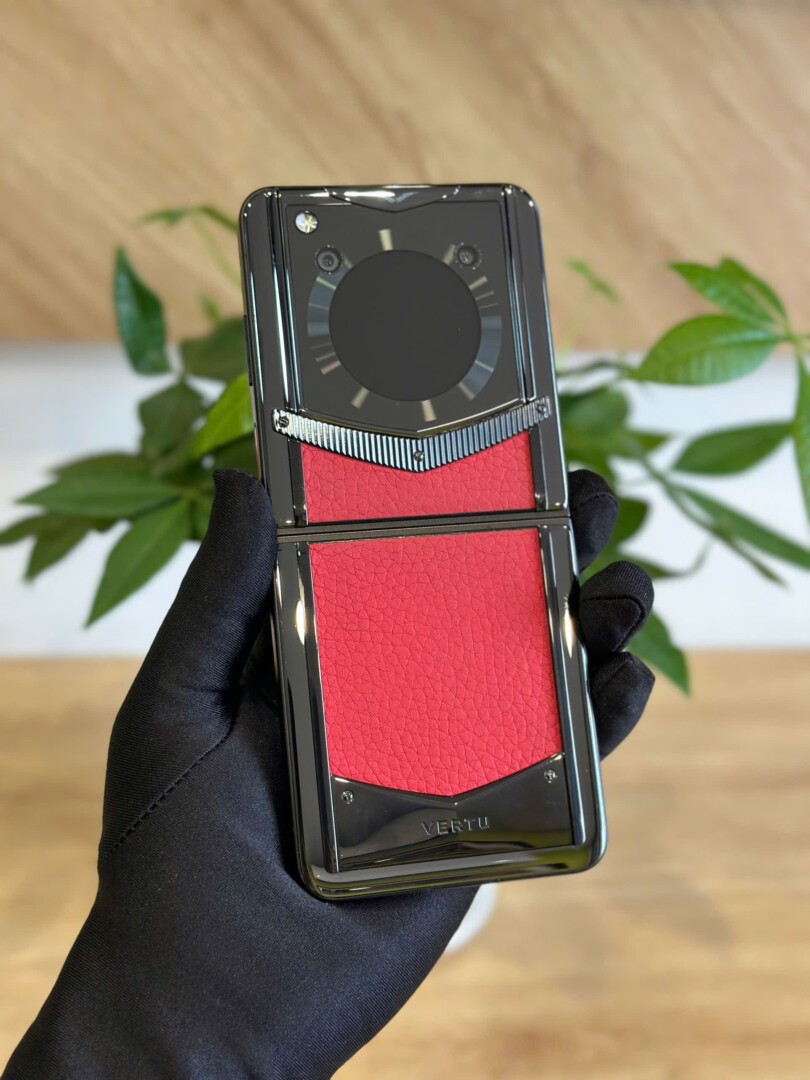 Dien Thoai Vertu Iron Flip Jade Red6