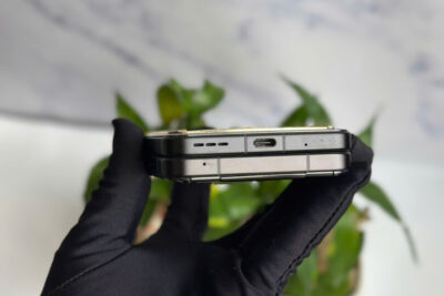 Vertu Iron Flip Lưng Đính Kim Bọc Vàng Da Cá Sấu Đen 99%