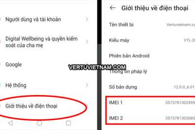 Hướng dẫn cách check IMEI Vertu đơn giản nhất