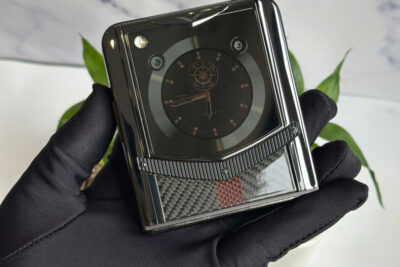 Điện Thoại Vertu Ironflip Carbon Đường Đua – Đẹp 99% Fullbox