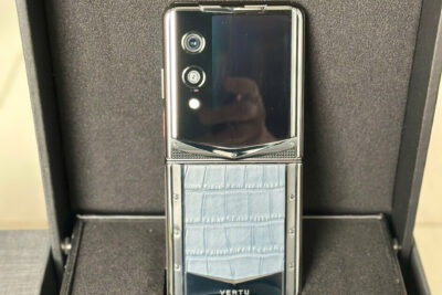 Vertu Quantum Flip Da Cá Sấu Xanh Cũ Đẹp 99%