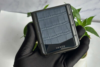 Vertu Quantum Flip Da Cá Sấu Xanh Cũ Đẹp 99%