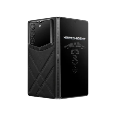 Vertu Alpha Fold Stitched Calfskin Mới Chính Hãng